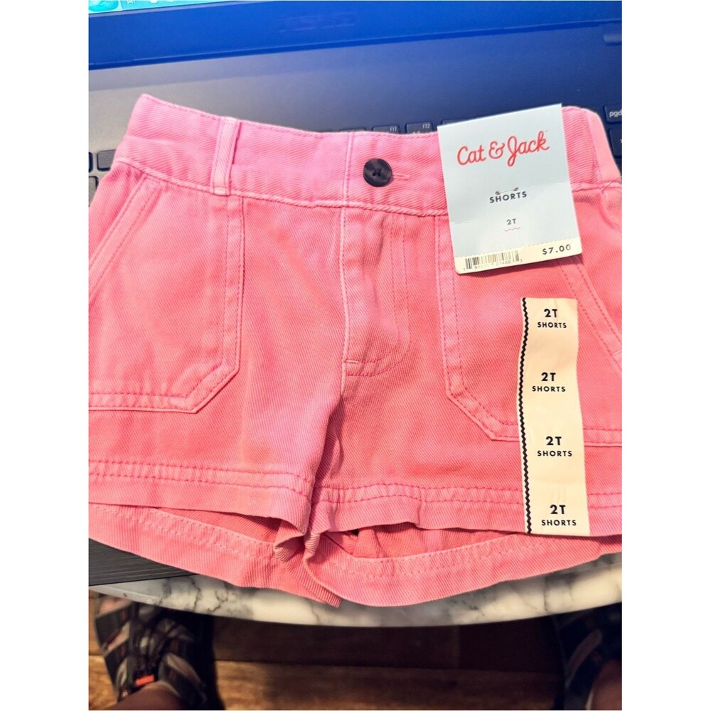 Cat & Jack Pink Toddler Cotton Shorts